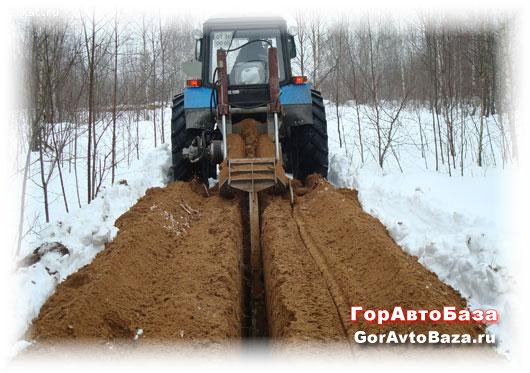 Услуги пилобары, грунтореза
