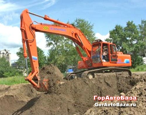 Экскаватор на гусеницах в аренду